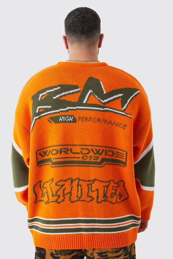 Plus Oversized Lace Up Hockey Jumper