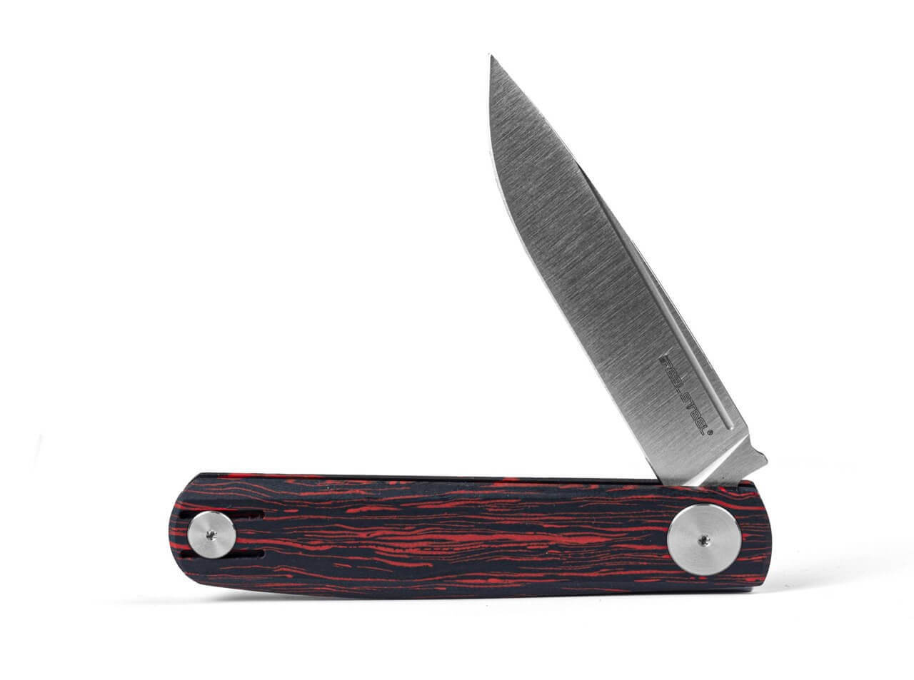 Gslip Compact Damascus G10 Ocean Red