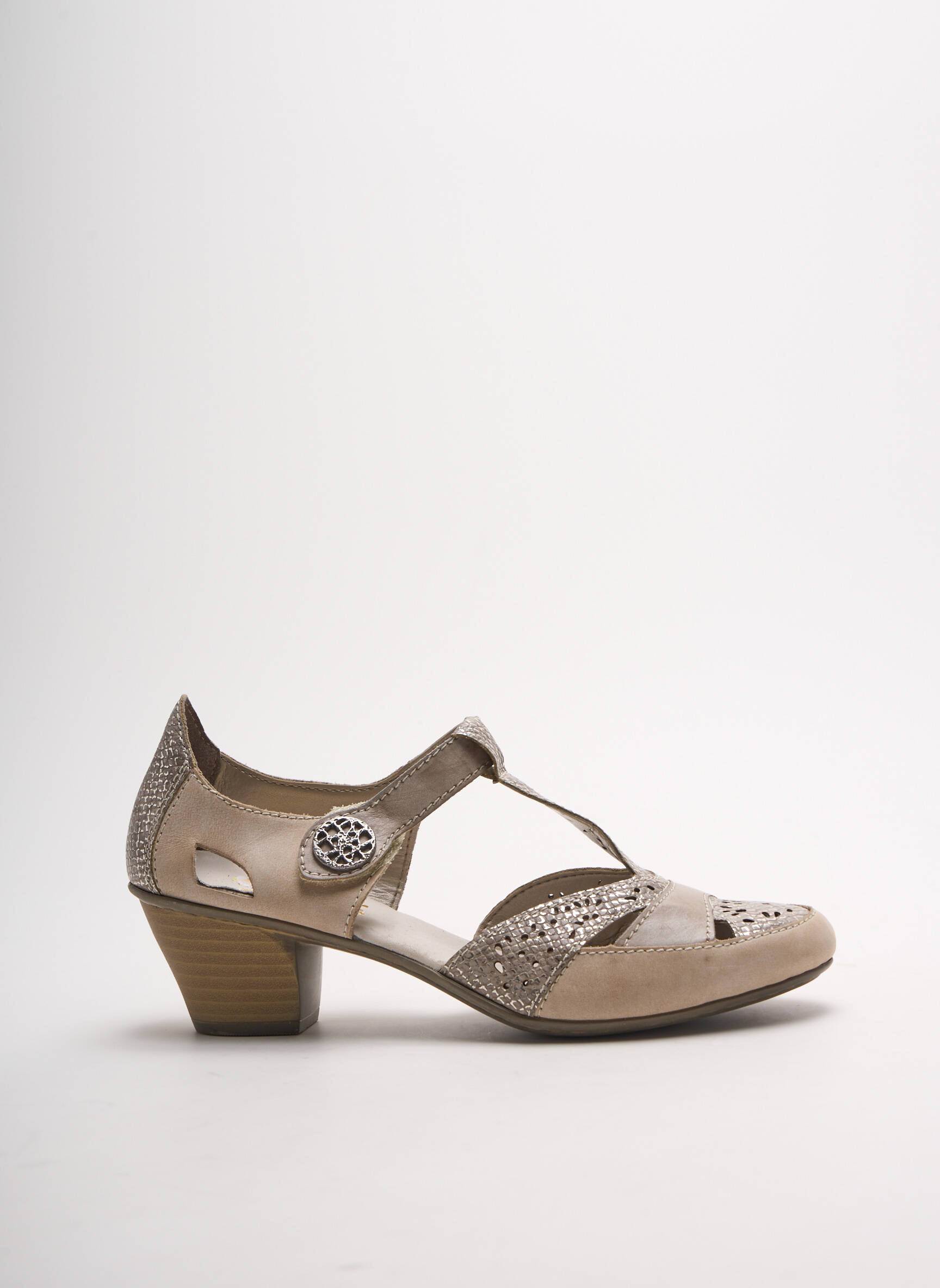 Rieker Sandales Nu Pieds Femme couleur beige