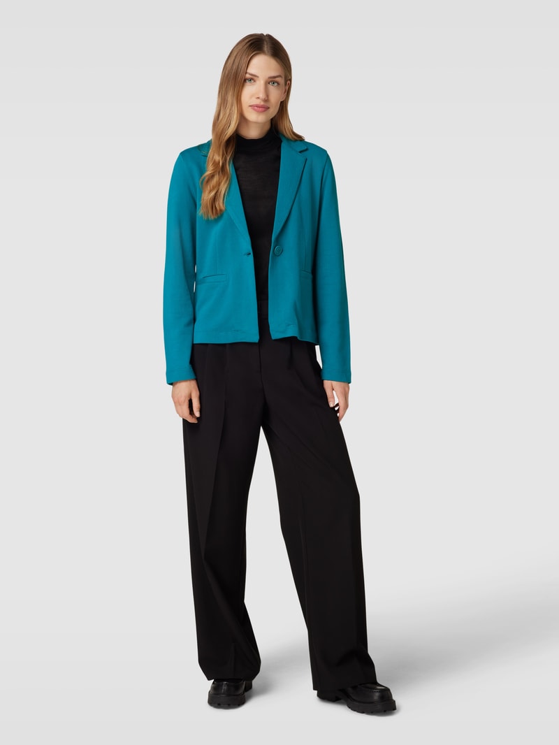 Blazer mit Reverskragen in petrol