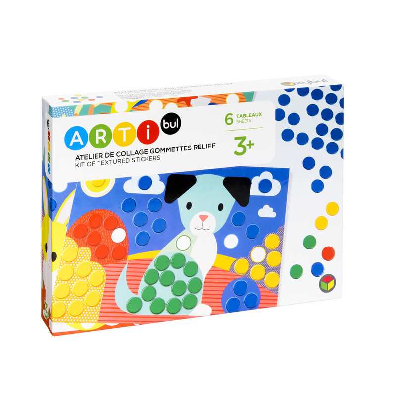 Atelier gommettes à coller animaux Oxybul