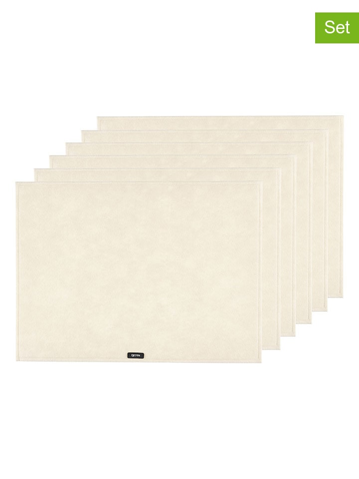 Björn 6er-Set: Tischsets in Creme - (L)45 x (B)33 cm günstig kaufen onesize