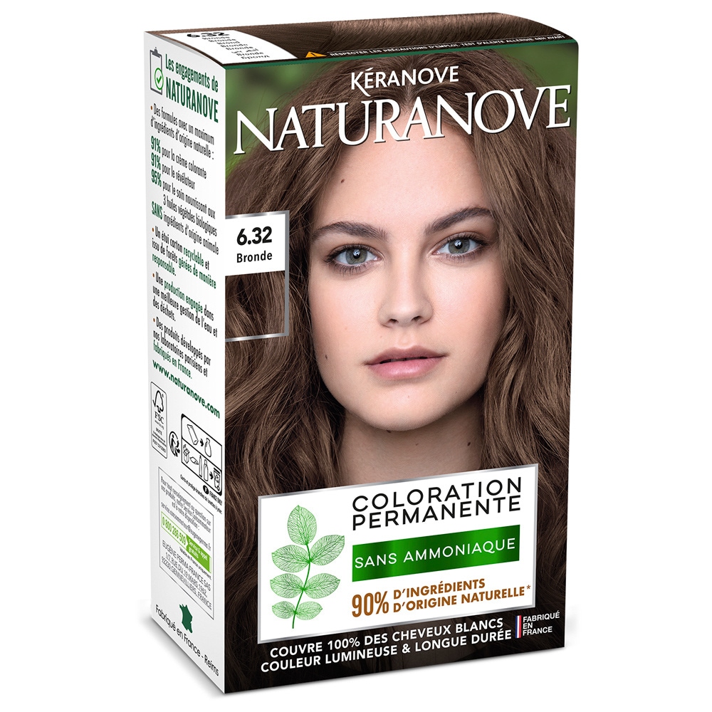 Naturanove Coloration permanente sans ammoniaque Coloration capillaire permanente