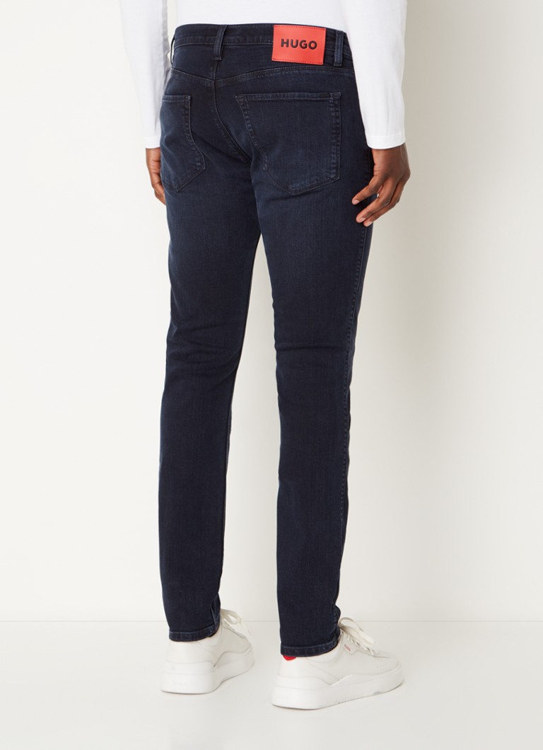 HUGO BOSS 734 Jeansy Slim Fit, Ciemny odcień