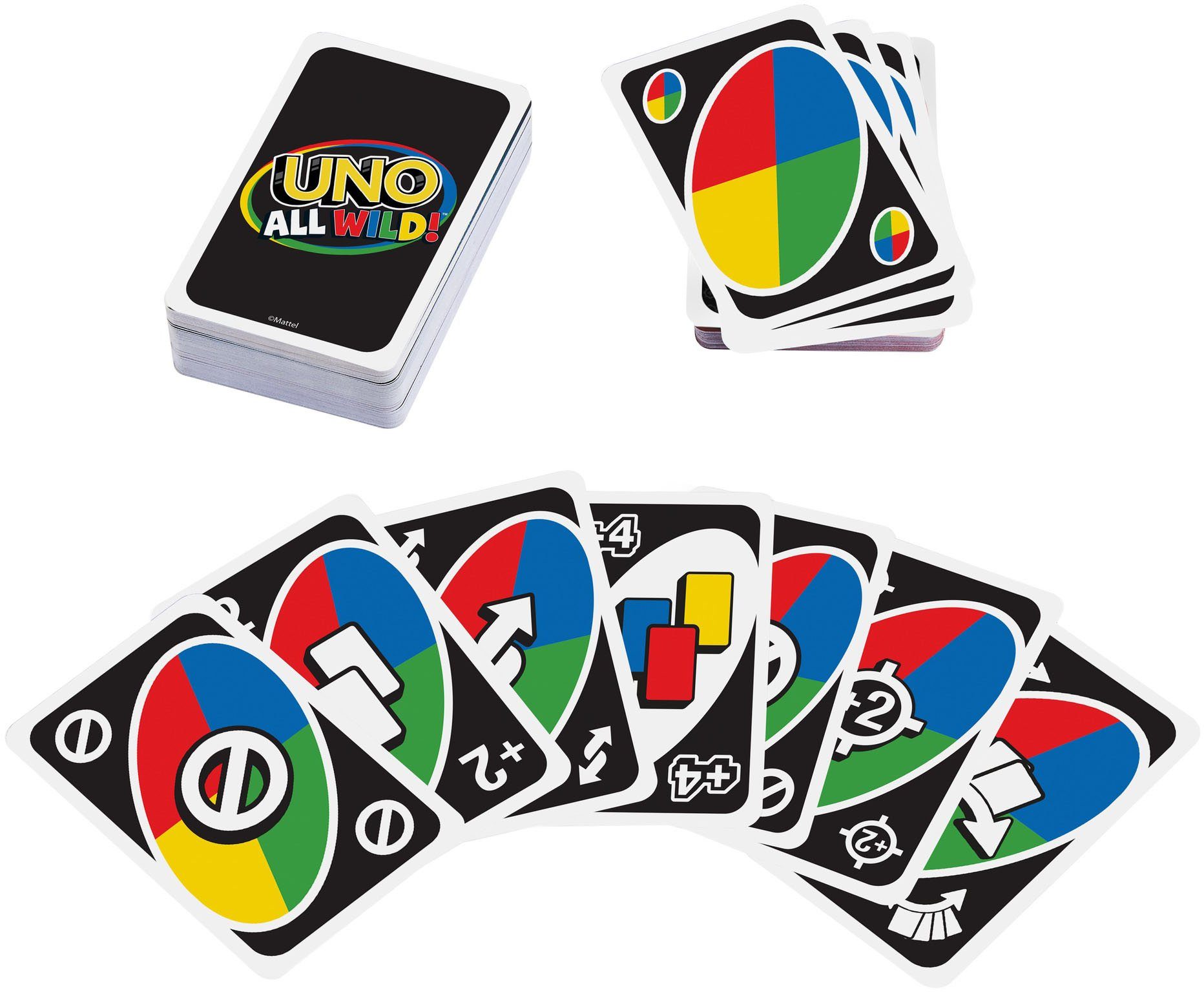 Mattel games Spiel, Kartenspiel UNO All Wild