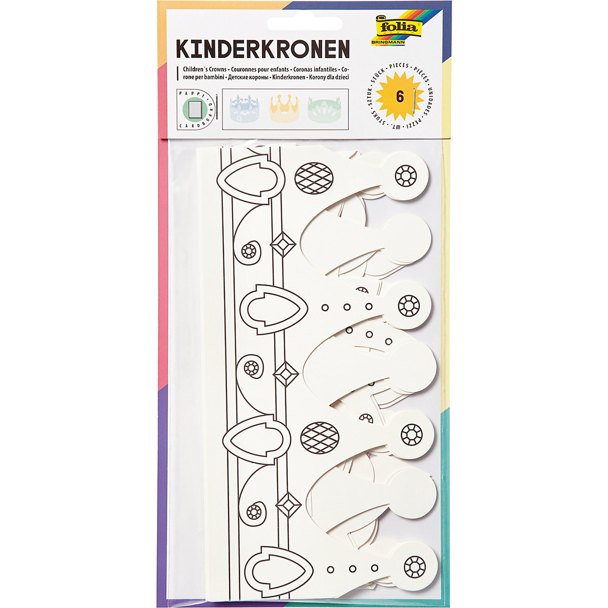 Kreativset Kinderkronen, 6 Stück