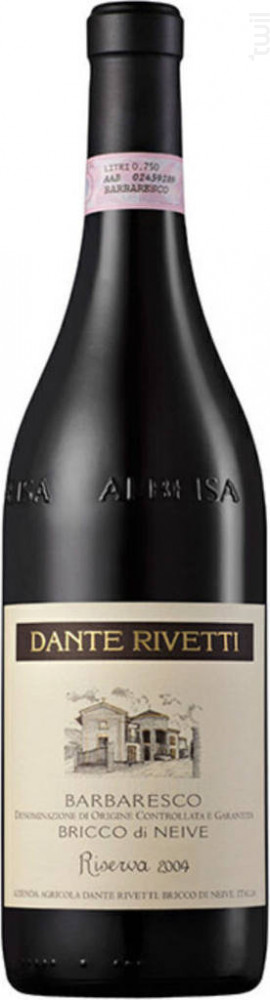 Riserva Bricco Di Neive Dante Rivetti Vin Rouge●Barbaresco DOCG 2012 75cl