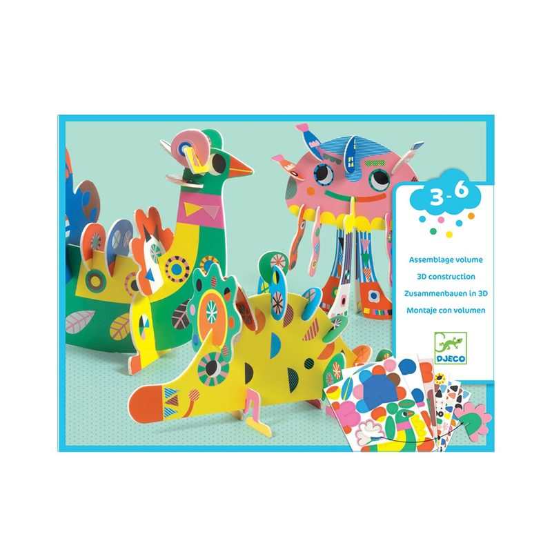 Coffret Mes animaux en 3D Djeco