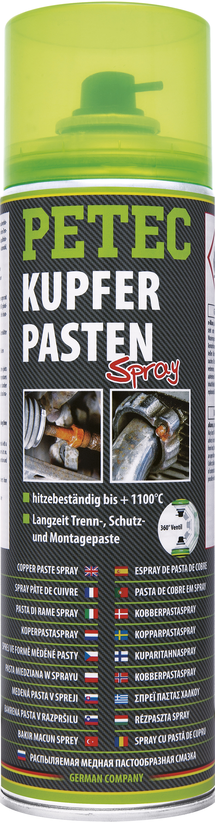 Kupferpastenspray, 500 ml, Petec - ATU