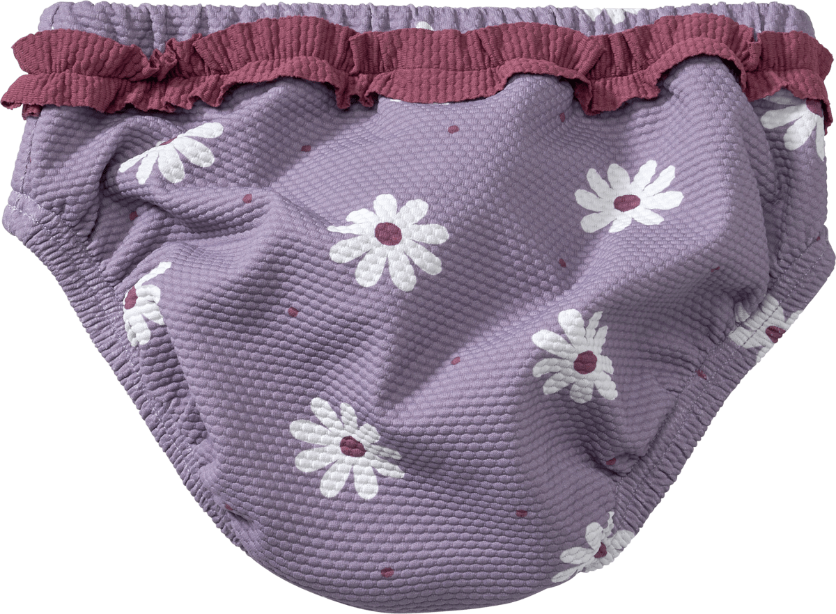 Schwimmwindel mit Blumen-Muster, lila, Gr. 86/92, 1 St