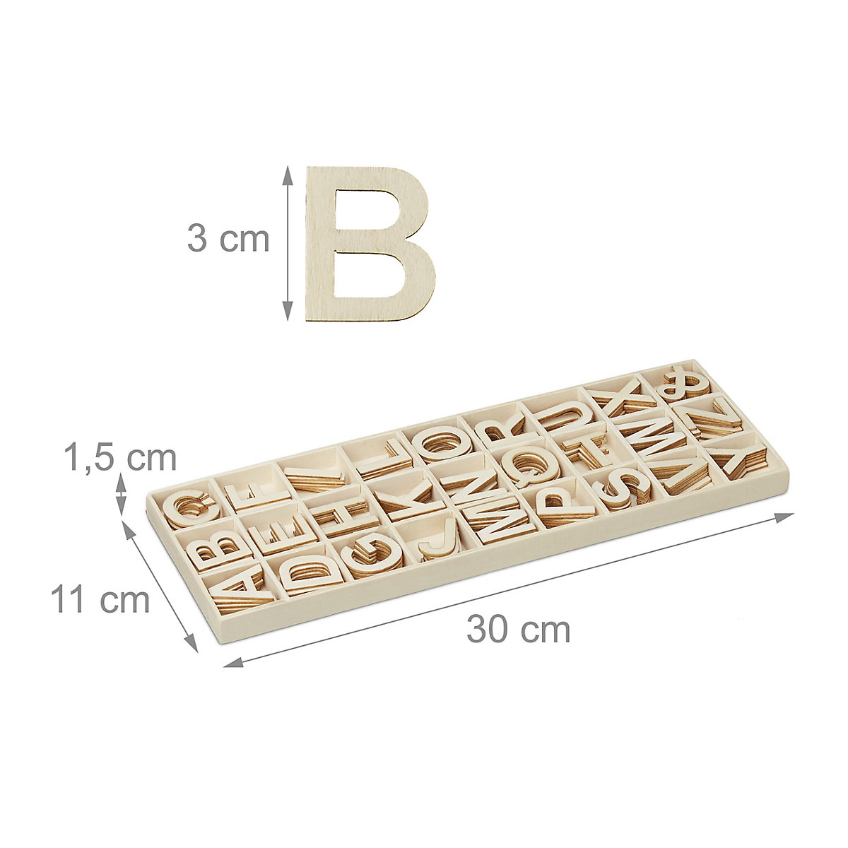 Holzbuchstaben Set 162 tlg.