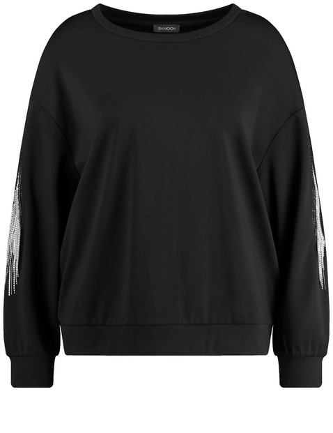 Pullover mit Strassbändern am Arm