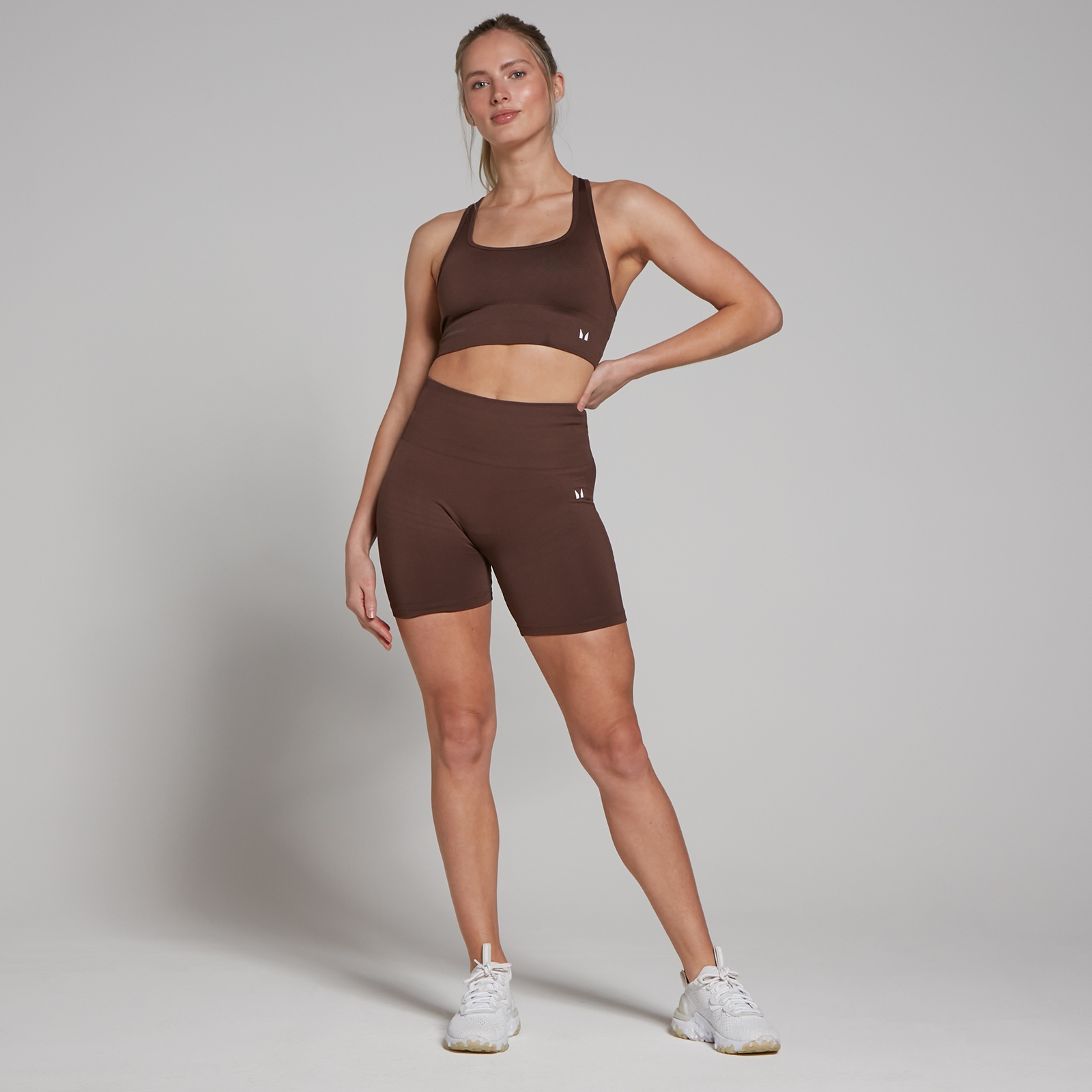 MP Women's Shape Seamless Sports Bra - Walnut