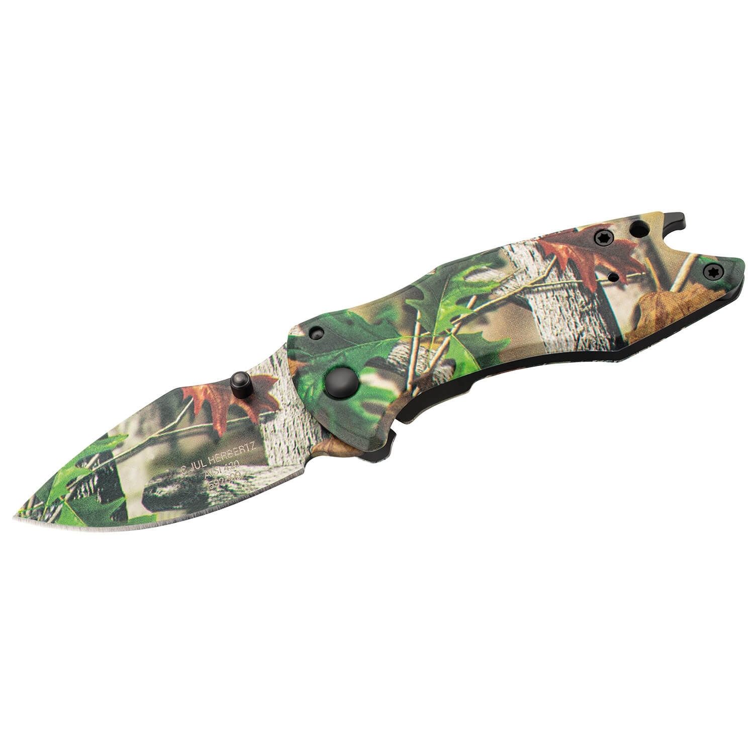 Einhandmesser Wood Camo