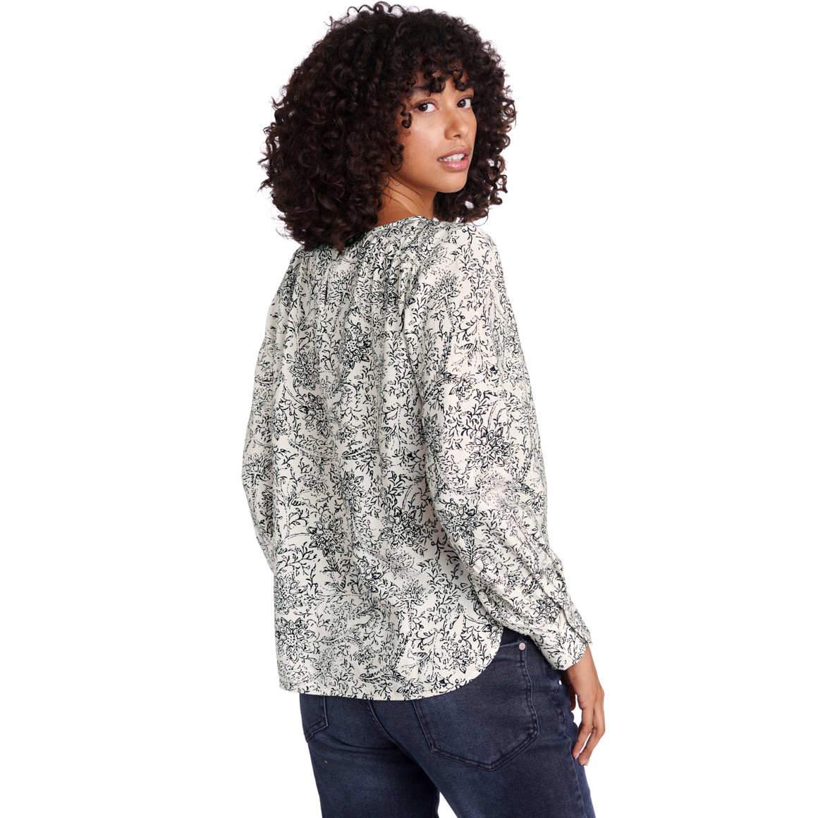 Damen Bluse mit Allover-Print