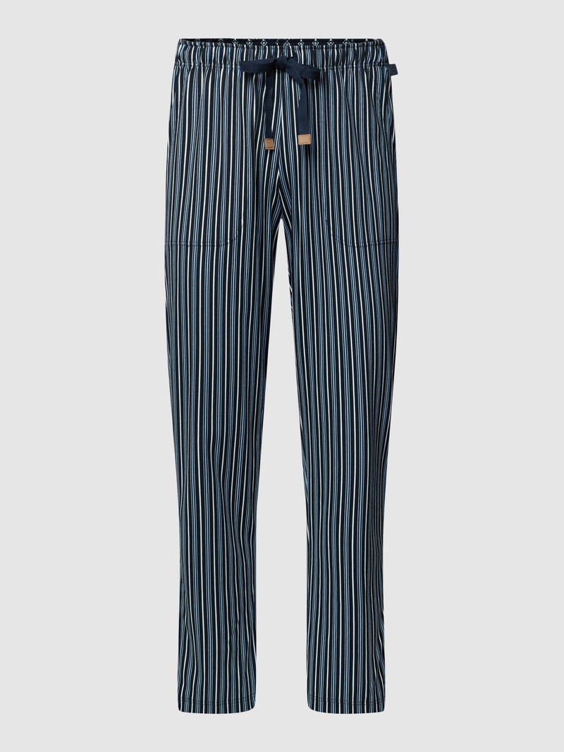 Pyjama-Hose mit elastischem Bund in blau
