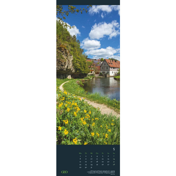 GEO WEGE 2024 - WAND-KALENDER - REISE-KALENDER - Kalender