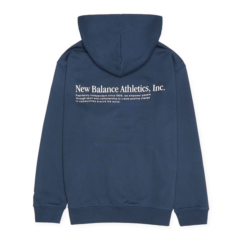 New Balance Athletics Embroidered Relaxed Hoodie nb navy