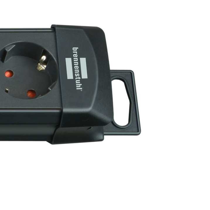 Brennenstuhl 1951180100 Premium produžni kabel s 8 utičnica, crni, 3 m H05VV-F 3G1.5