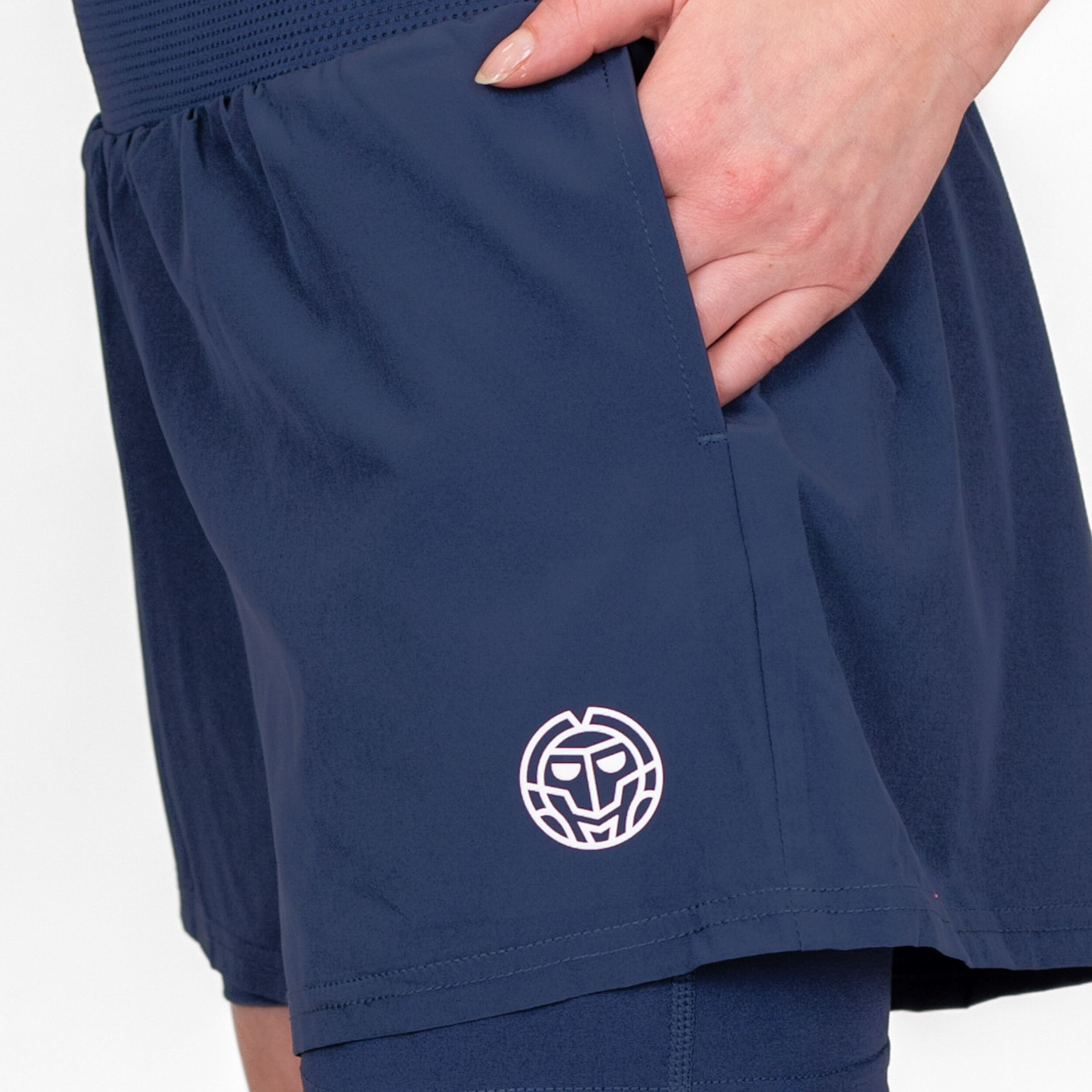 Crew 2in1 Shorts Damen - Dunkelblau