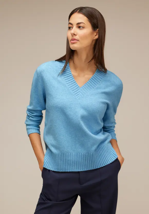 Street One Pullover mit V-Ausschnitt