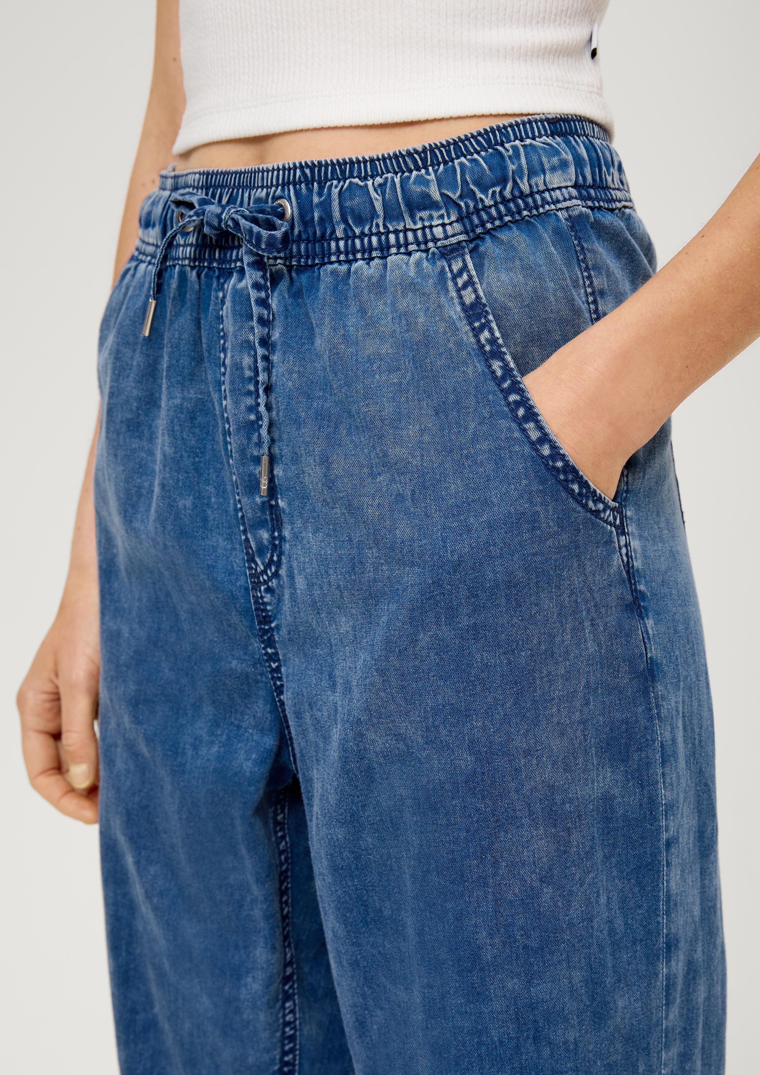 Ankle-Jeans / Relaxed Fit / High Rise / Semi Wide Leg  2131224-55Y2