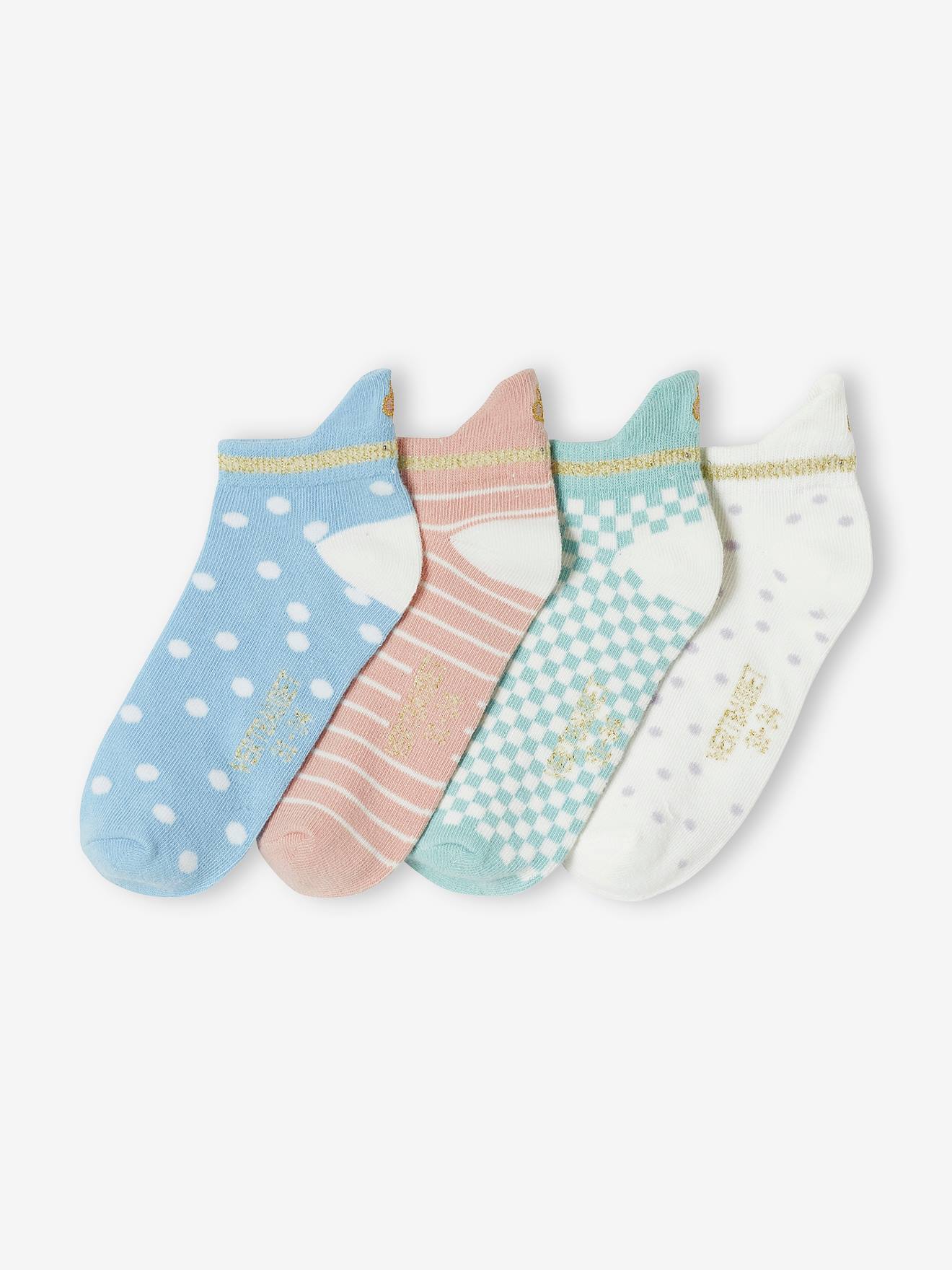 Lot de 4 paires de soquettes écru
