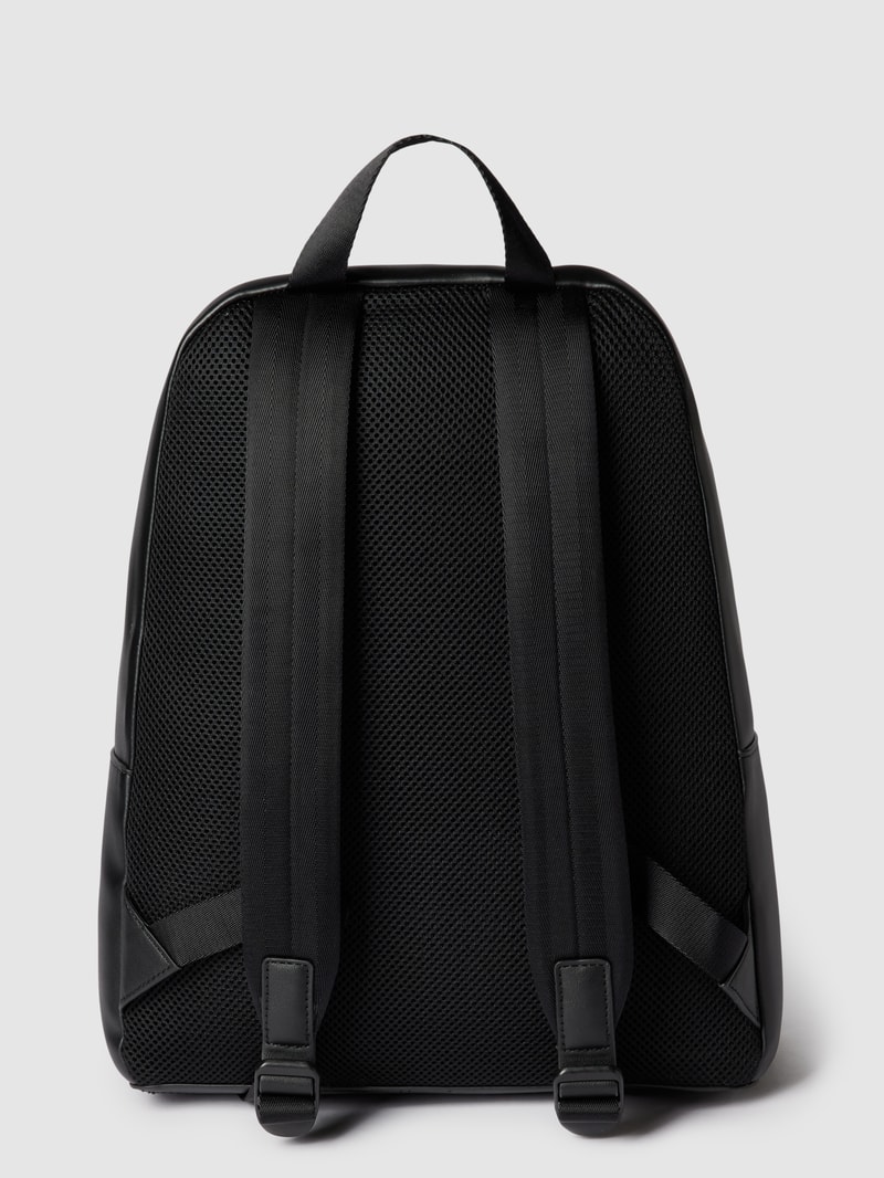 Rucksack mit Label-Details Modell 'Sculpted' in schwarz