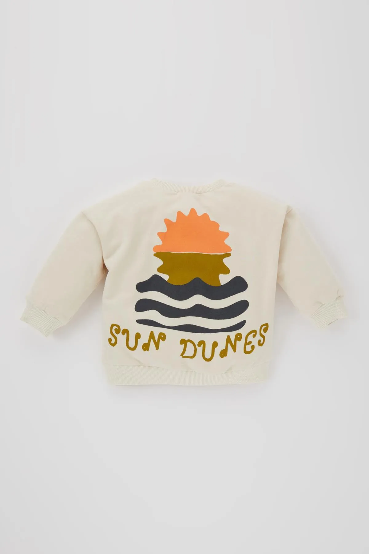 DeFacto  Weiches, flauschiges Sweatshirt mit Rundhalsausschnitt für Babys