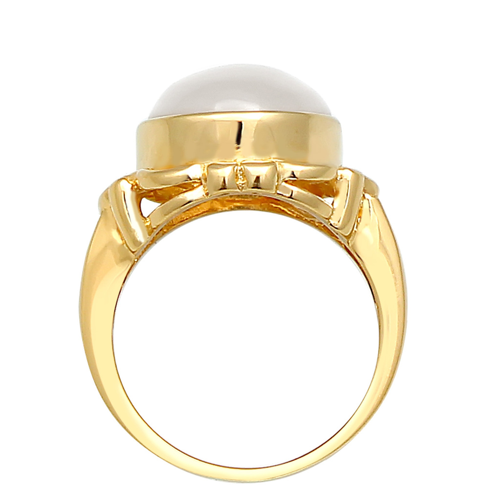 Elli PREMIUM Elli PREMIUM Bague Femmes Vintage Chunky Trend Blogger avec pierre de lune en arg Bague