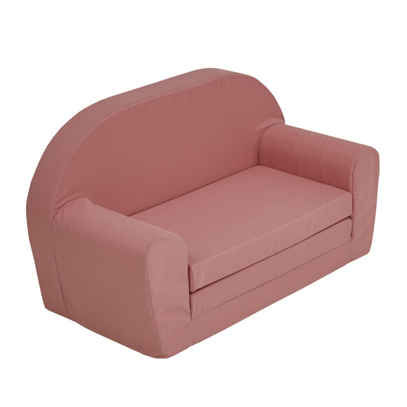 Kindersofa ausklappbar, rosa
