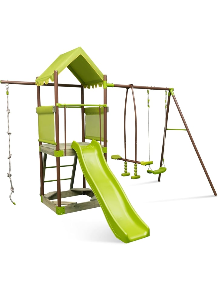 COSTWAY 7-in-1 Kinderschaukel-Set 3-7 Jahre in Grün günstig kaufen onesize