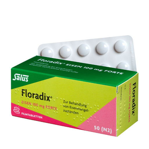 FLORADIX Eisen 100 mg forte Filmtabletten  50 St  Filmtabletten
