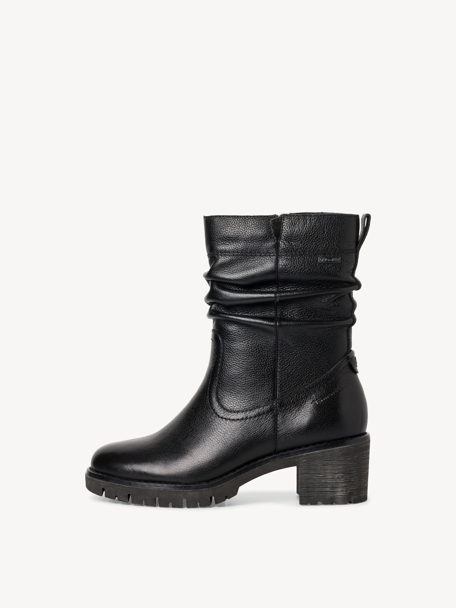 Bottine en cuir - noir