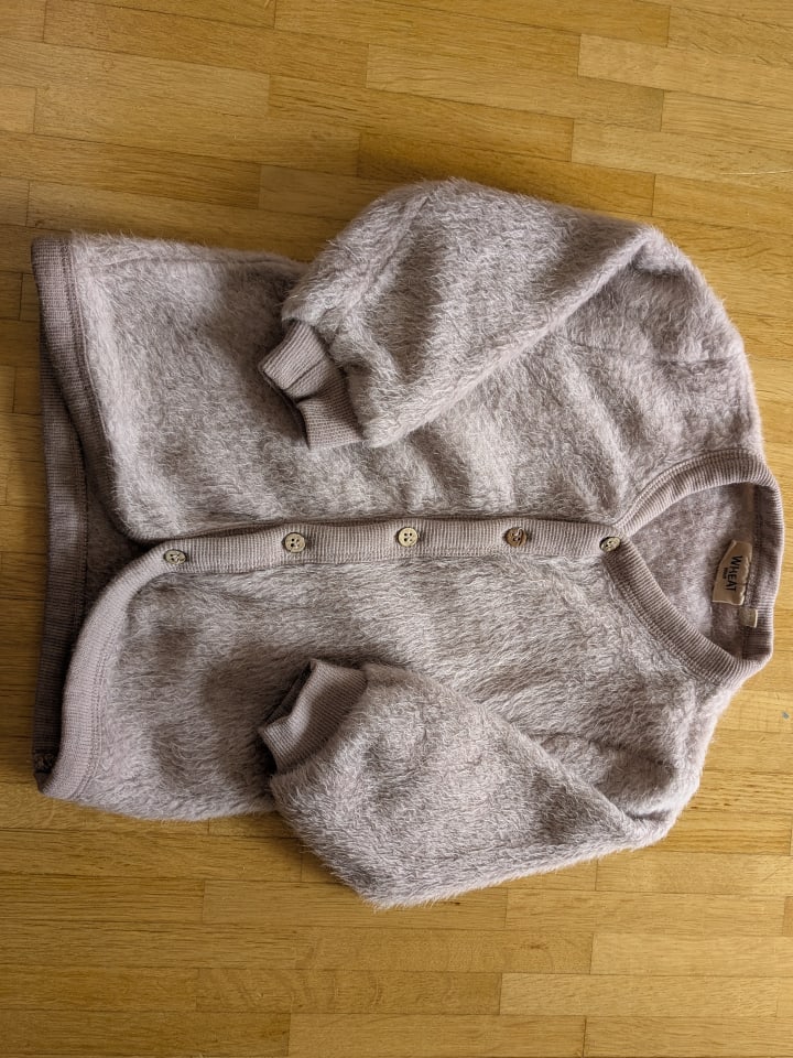 Wheat 100% Merino Wollfleece Jacke Cardigan in Flieder Lila günstig kaufen 86