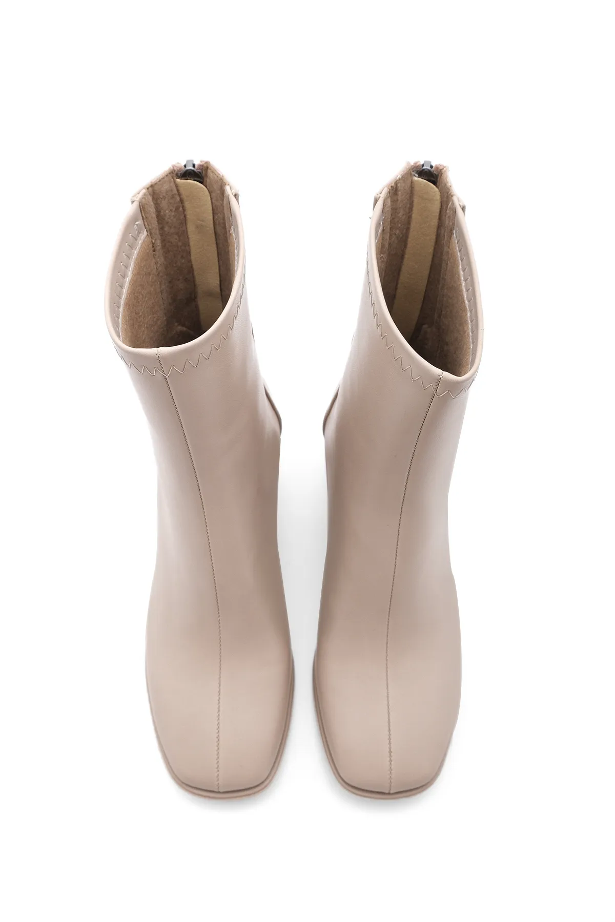 Marjin  Stiefelette - Beige - Blockabsatz