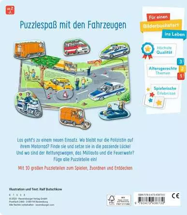 Mein großes Puzzle-Spielbuch: Fahrzeuge im Einsatz