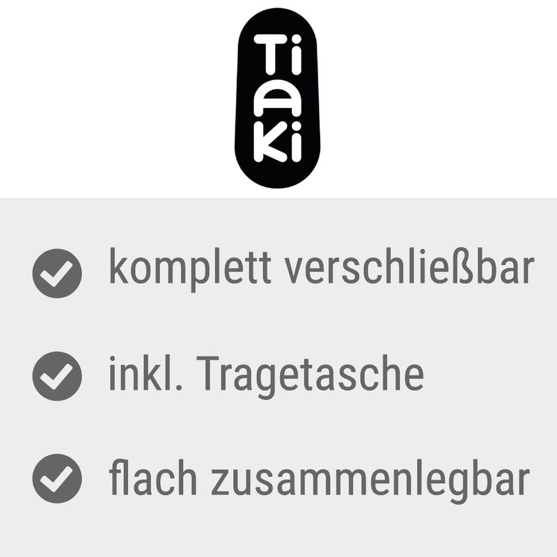 TIAKI Faltbarer Auslauf für Welpen und Kleintiere