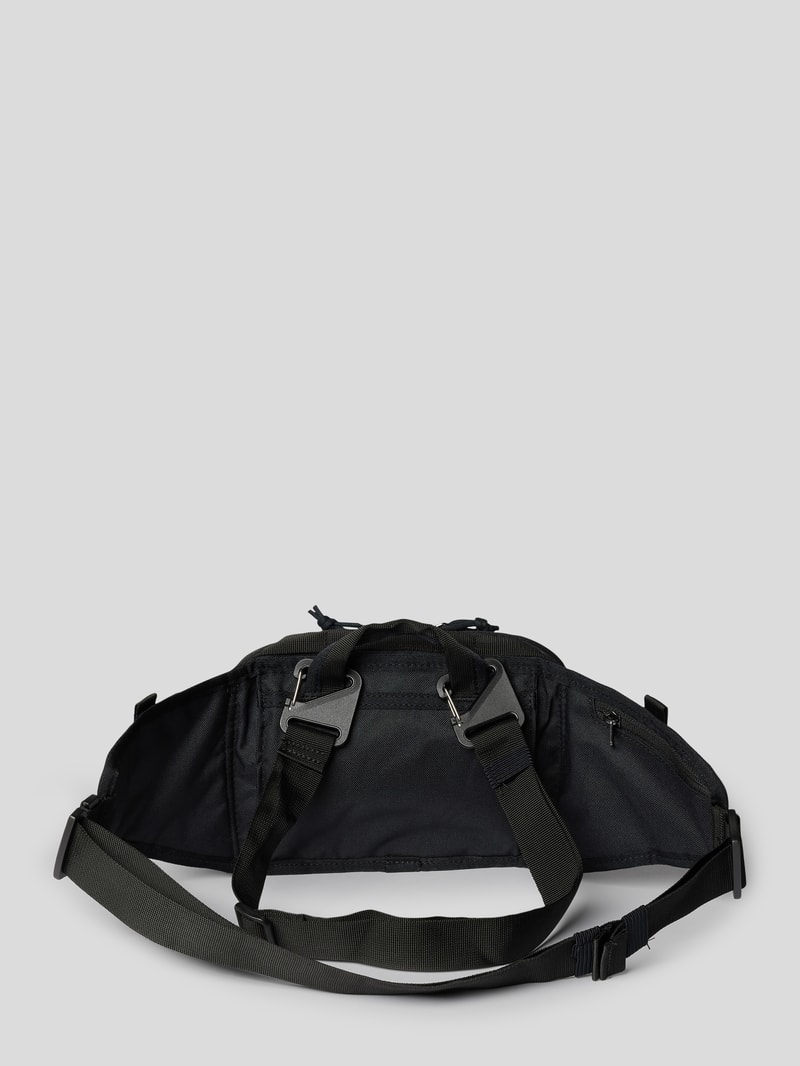 Bauchtasche mit Label-Detail in schwarz
