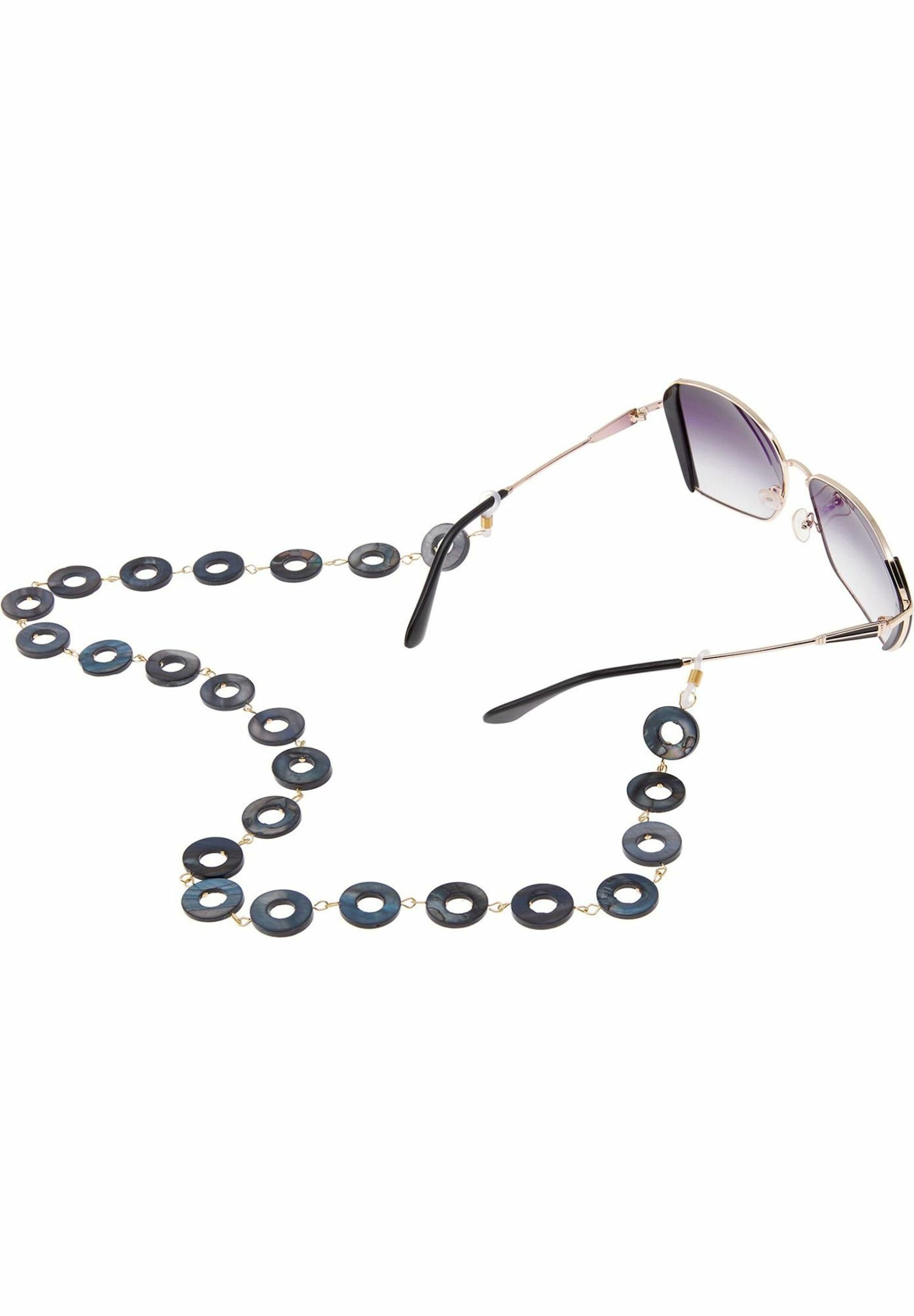 Gemshine Brillenkette Brillenkette: Sonnenbrille, Lesebrille graue Perlmutt Donut Scheiben