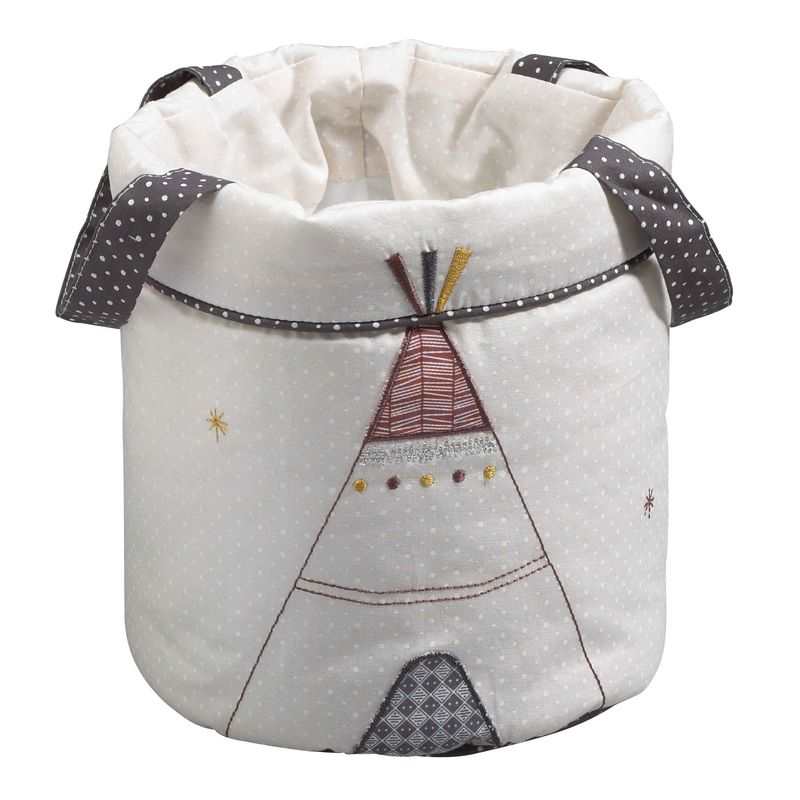 Lot de 3 panières gigognes en tissu Timouki