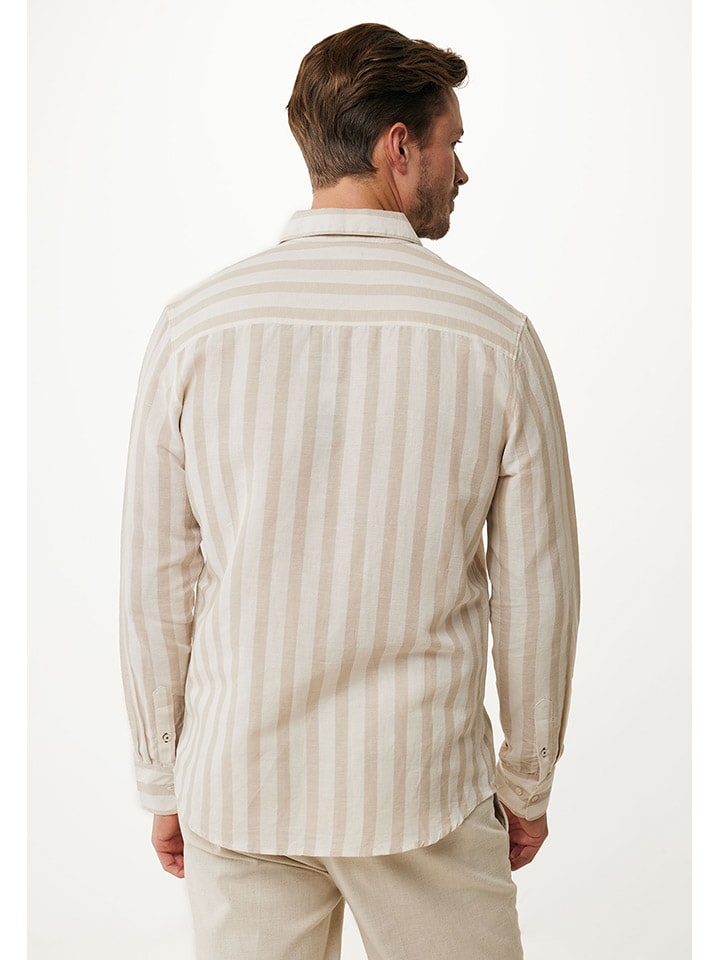 Mexx Hemd in Creme/ Hellbraun günstig kaufen