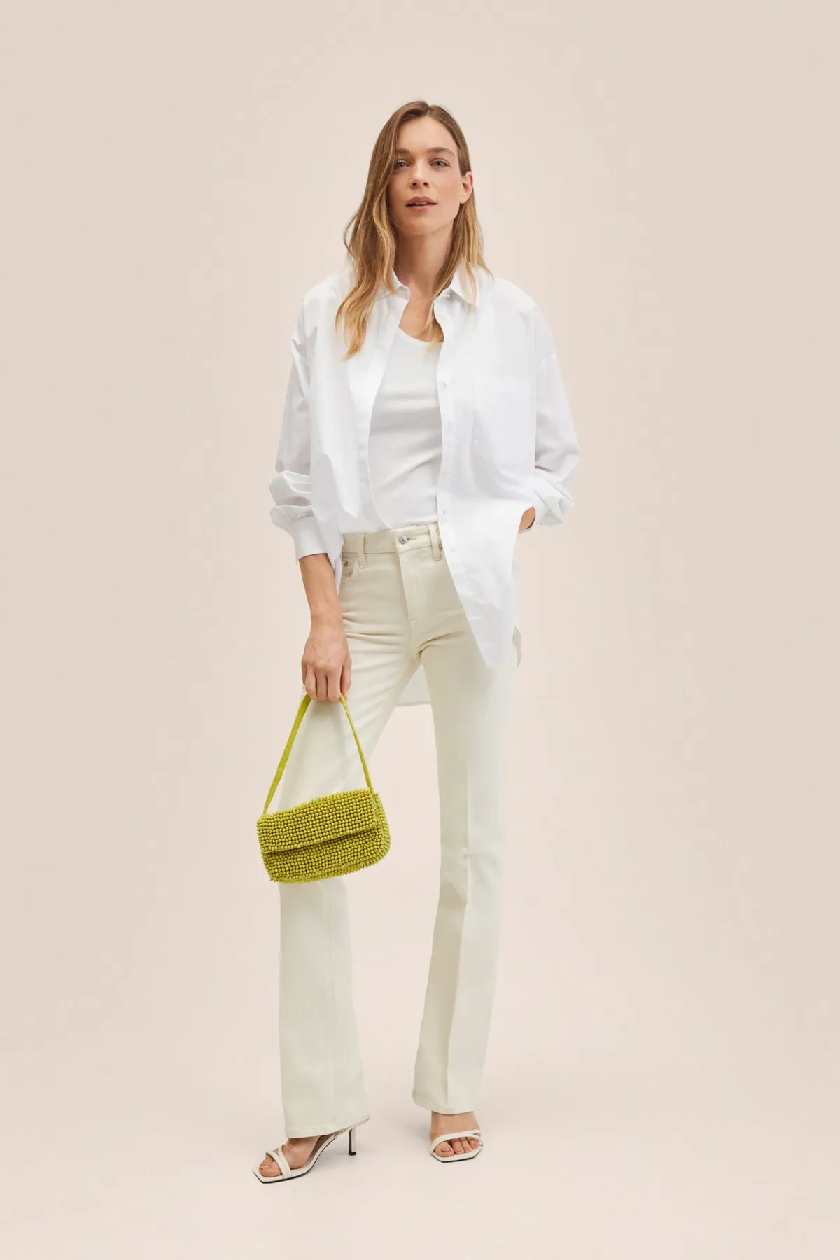 MANGO  27013267 Damen/Mädchen Ecru