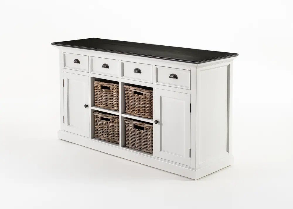 Novasolo Buffet Halifax Contrast Buffetschrank mit 4 Körben