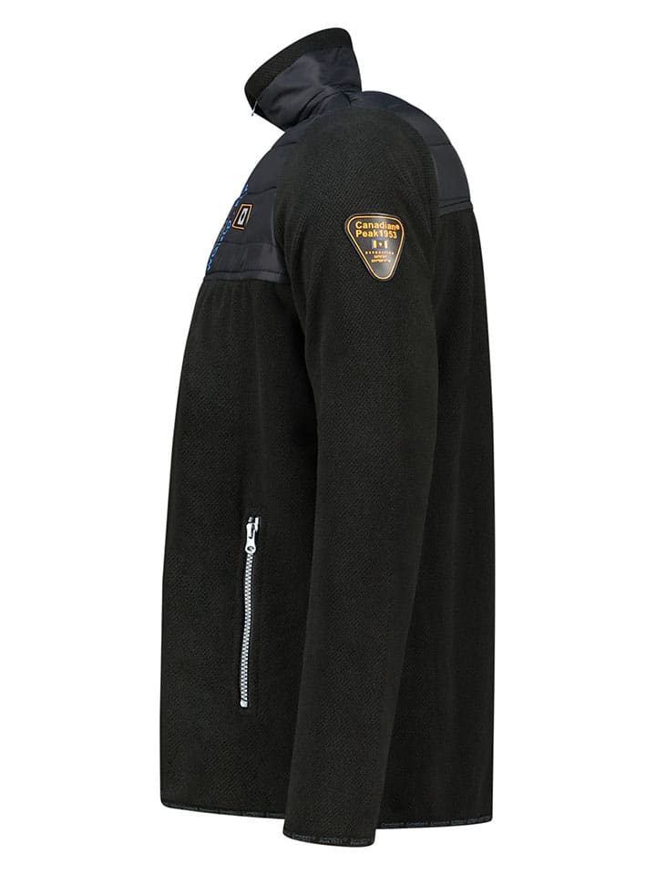 Canadian Peak Fleecejacke in Schwarz günstig kaufen