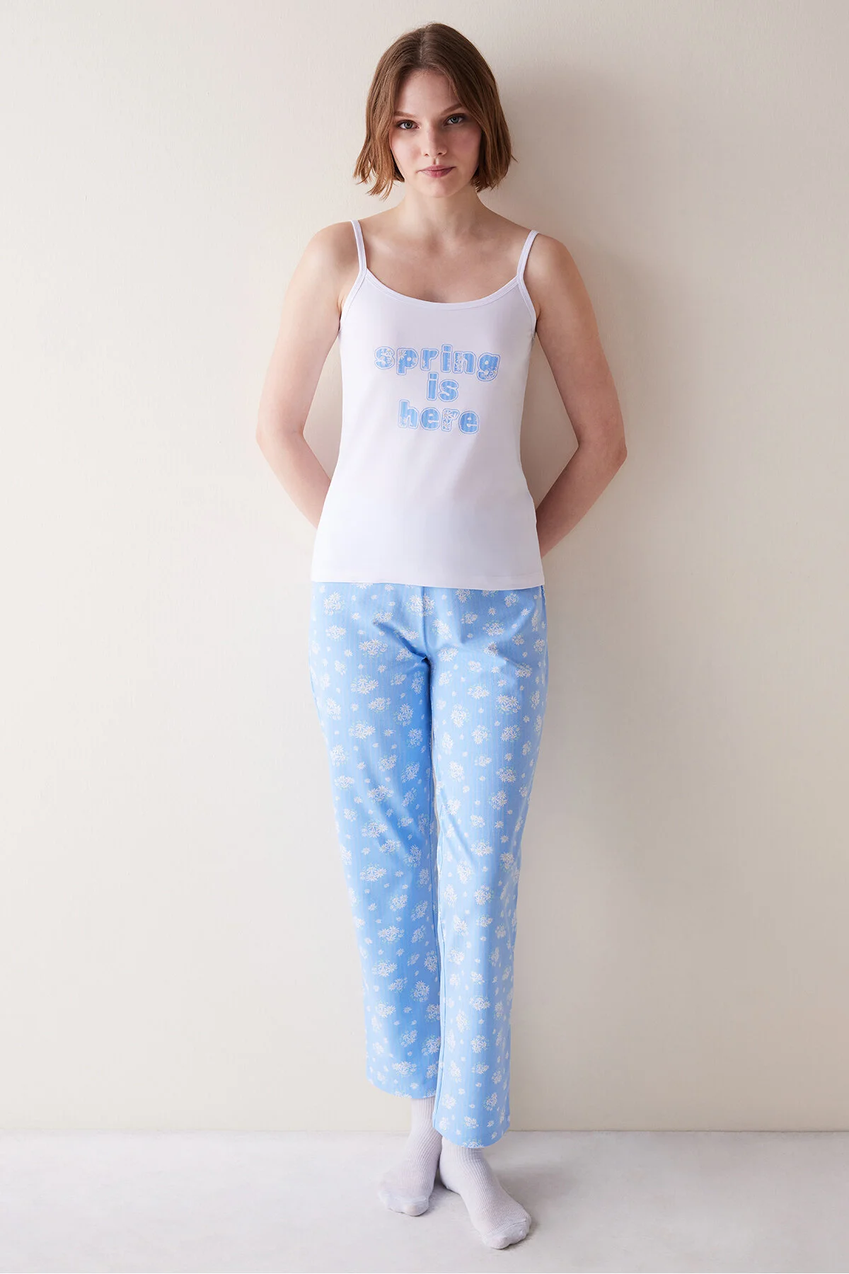 Penti  Daisy Blue Hosen-Pyjama-Set
