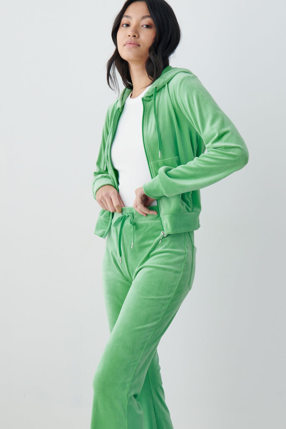 Velour trousers