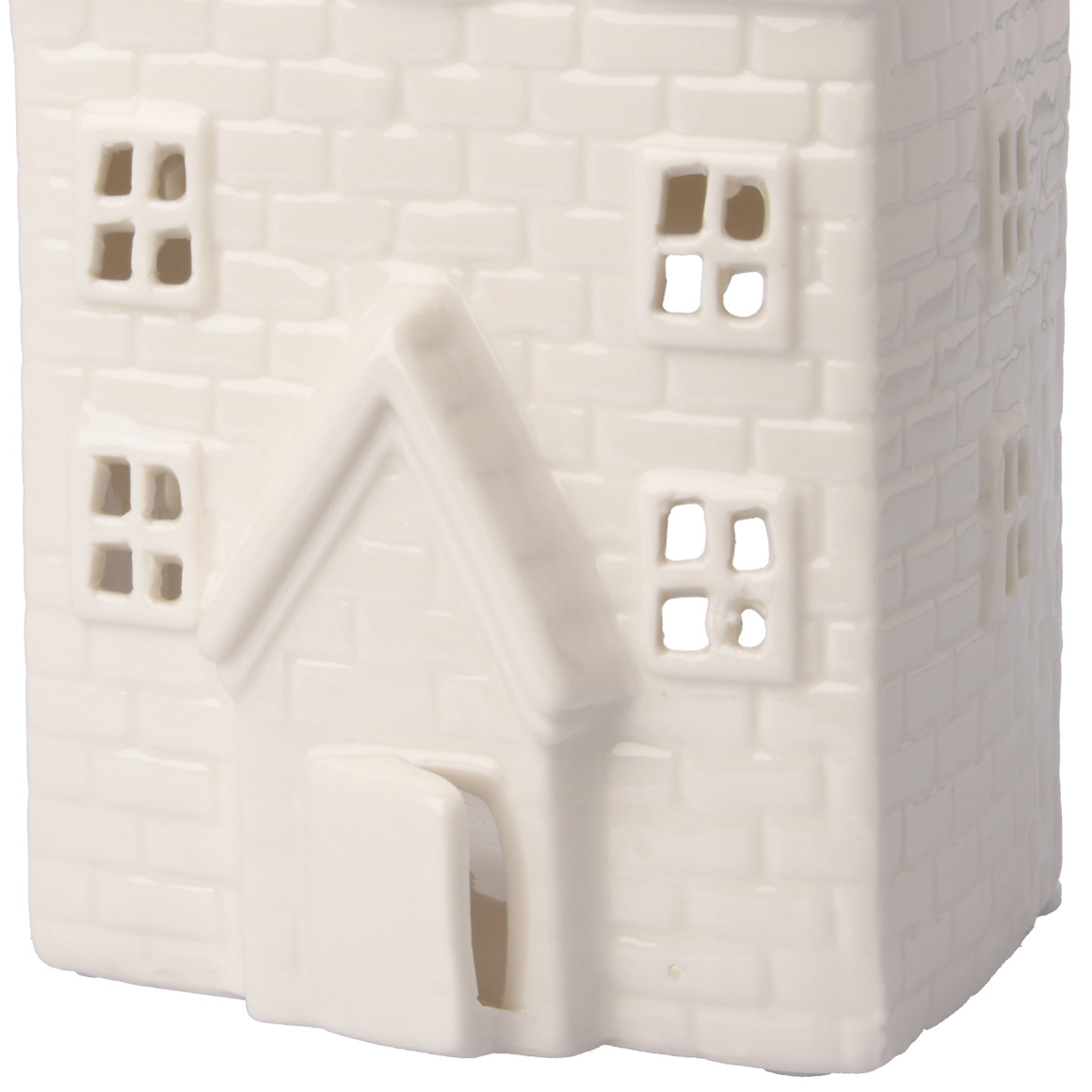Deko-Haus aus Keramik weiss