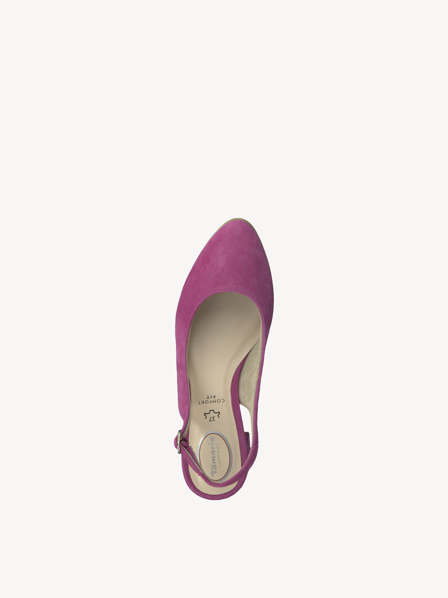 Escarpin en cuir - rose fuchsia