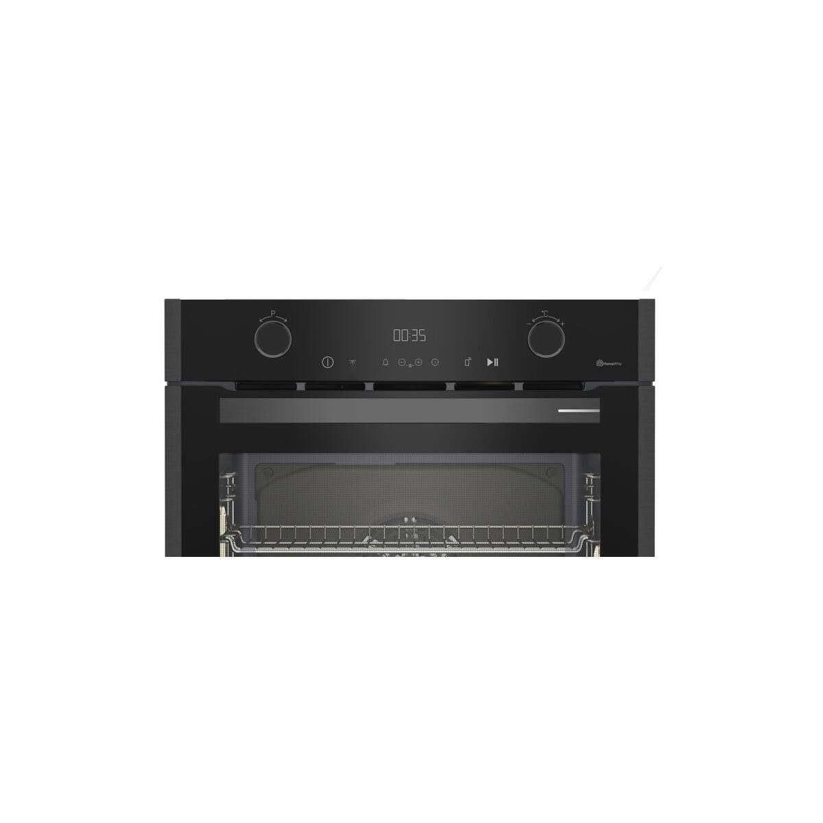 Grundig Einbaubackofen Grundig GEBM19400DXHI A+ Einbaubackofen, 71 L, Dark Inox, Pyrolyse-Selbstreinigung